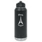 Paris Bonjour and Eiffel Tower Laser Engraved Water Bottles - Front View