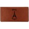 Paris Bonjour and Eiffel Tower Leatherette Checkbook Holder (Personalized)