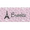 Paris Bonjour and Eiffel Tower Personalized Novelty License Plate