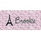 Paris Bonjour and Eiffel Tower Front License Plate (Personalized)