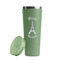 Paris Bonjour and Eiffel Tower Light Green RTIC Everyday Tumbler - 28 oz. - Lid Off