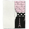 Paris Bonjour and Eiffel Tower Linen Placemat - Folded Half