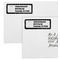 Paris Bonjour and Eiffel Tower Mailing Labels - Double Stack Close Up