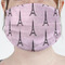 Paris Bonjour and Eiffel Tower Face Mask Cover