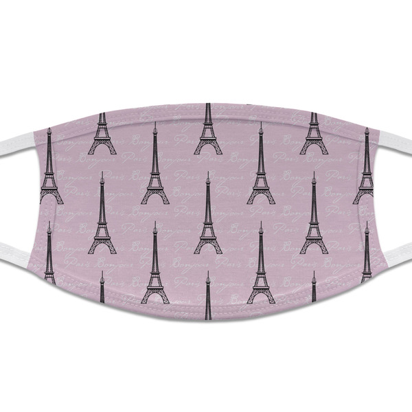 Custom Paris Bonjour and Eiffel Tower Cloth Face Mask (T-Shirt Fabric)