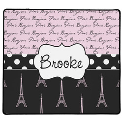 Paris Bonjour and Eiffel Tower XL Gaming Mouse Pad - 18" x 16" (Personalized)