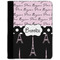 Paris Bonjour and Eiffel Tower Medium Padfolio - FRONT