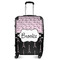 Paris Bonjour and Eiffel Tower Suitcase - 24" Medium - Checked (Personalized)