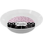 Paris Bonjour and Eiffel Tower Melamine Bowl (Personalized)