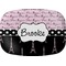 Paris Bonjour and Eiffel Tower Melamine Platter (Personalized)