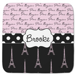 Paris Bonjour and Eiffel Tower Memory Foam Bath Mat - 48"x48" (Personalized)