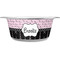 Paris Bonjour and Eiffel Tower Stainless Steel Dog Bowl (Personalized)