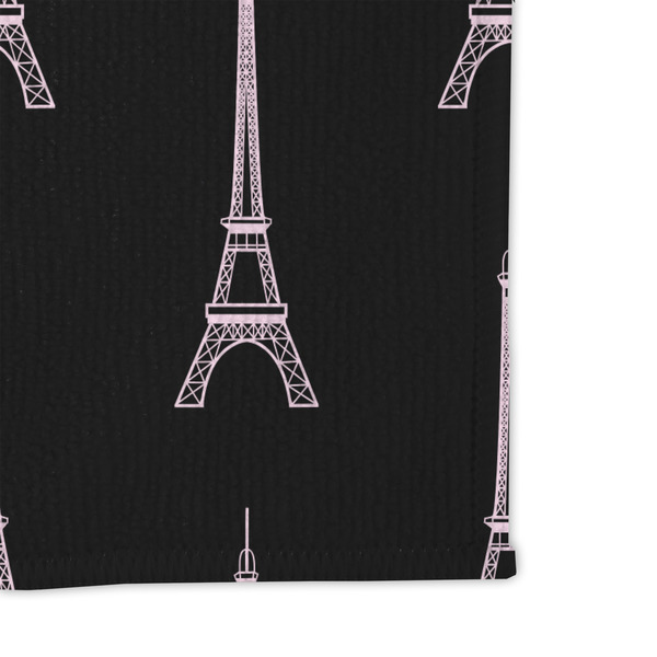 Paris Bonjour and Eiffel Tower Microfiber Dish Rag - DETAIL