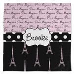 Paris Bonjour and Eiffel Tower Microfiber Dish Towel (Personalized)