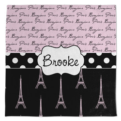 Paris Bonjour and Eiffel Tower Microfiber Dish Towel (Personalized)
