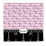 Paris Bonjour and Eiffel Tower Microfiber Dish Rag (Personalized)