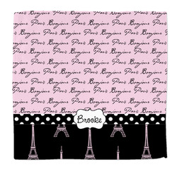 Paris Bonjour and Eiffel Tower Microfiber Dish Rag (Personalized)