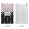 Paris Bonjour and Eiffel Tower Microfiber Golf Towels - Small - APPROVAL
