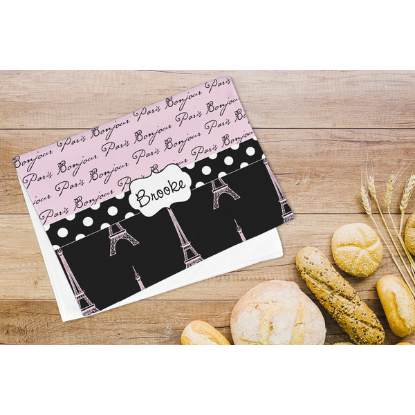 Paris Bonjour and Eiffel Tower Microfiber Kitchen Towel - LIFESTYLE