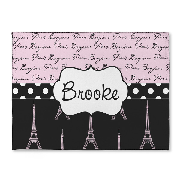 Custom Paris Bonjour and Eiffel Tower Microfiber Screen Cleaner (Personalized)
