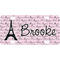 Paris Bonjour and Eiffel Tower Personalized Novelty Mini License Plate