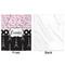 Paris Bonjour and Eiffel Tower Minky Blanket - 50"x60" - Single Sided - Front & Back