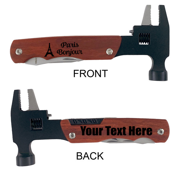 Paris Bonjour and Eiffel Tower Multi-Tool Hammer - APPROVAL (double sided)