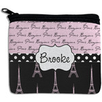 Paris Bonjour and Eiffel Tower Rectangular Coin Purse (Personalized)