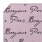 Paris Bonjour and Eiffel Tower Octagon Placemat - Single front (DETAIL)