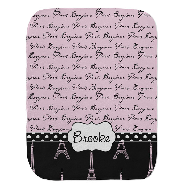 Paris Bonjour and Eiffel Tower Old Burp Flat