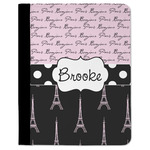 Paris Bonjour and Eiffel Tower Padfolio Clipboard (Personalized)