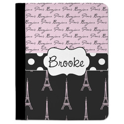 Paris Bonjour and Eiffel Tower Padfolio Clipboard (Personalized)