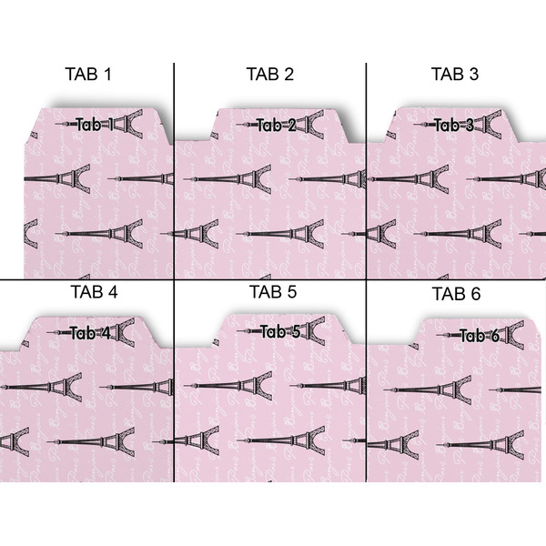 Paris Bonjour and Eiffel Tower Page Dividers - Set of 6 - Approval