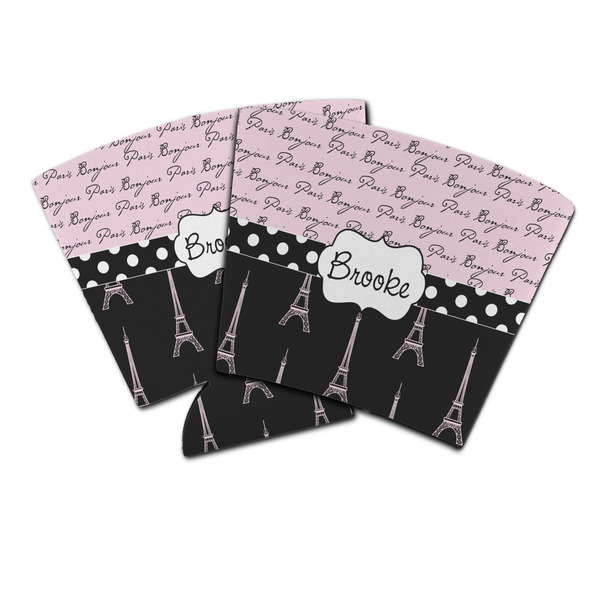 Custom Paris Bonjour and Eiffel Tower Party Cup Sleeve (Personalized)