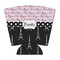 Paris Bonjour and Eiffel Tower Party Cup Sleeves - with bottom - FRONT