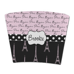 Paris Bonjour and Eiffel Tower Party Cup Sleeve - without bottom (Personalized)