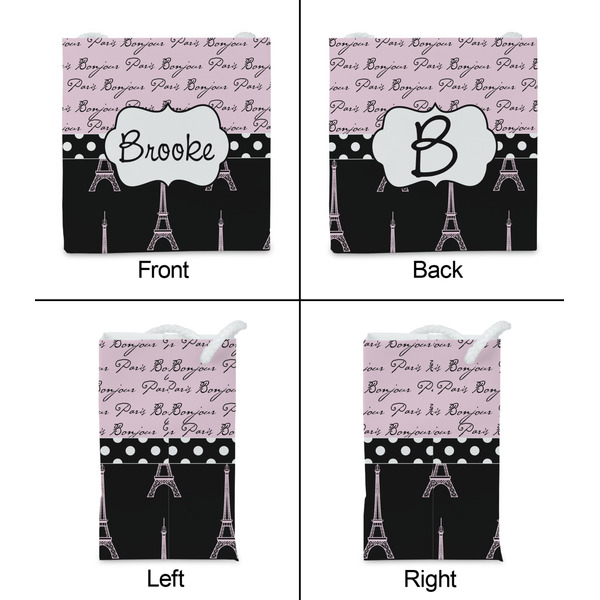 Paris Bonjour and Eiffel Tower Party Favor Gift Bag - Matte - Approval