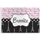 Paris Bonjour and Eiffel Tower Disposable Paper Placemats (Personalized)