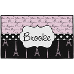 Paris Bonjour and Eiffel Tower Door Mat - 60"x36" (Personalized)