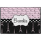 Paris Bonjour and Eiffel Tower Door Mat - 36"x24" (Personalized)