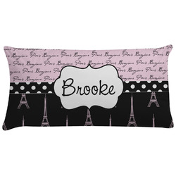 Paris Bonjour and Eiffel Tower Pillow Case (Personalized)