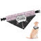 Paris Bonjour and Eiffel Tower Dog Bandana - Small (Personalized)