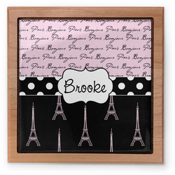 Paris Bonjour and Eiffel Tower Pet Urn w/ Name or Text