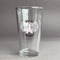 Paris Bonjour and Eiffel Tower Pint Glass - Two Content - Front/Main