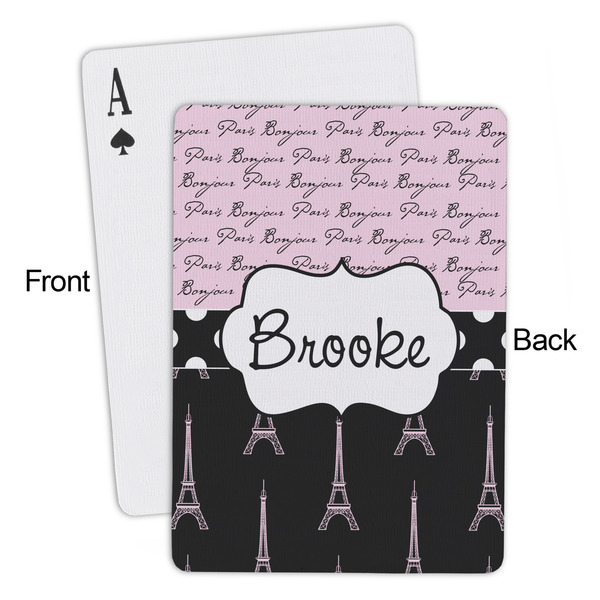 Paris Bonjour and Eiffel Tower Playing Cards - Approval