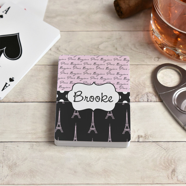 Paris Bonjour and Eiffel Tower Playing Cards - In Context