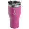 Paris Bonjour and Eiffel Tower RTIC Tumbler - Magenta - Angled