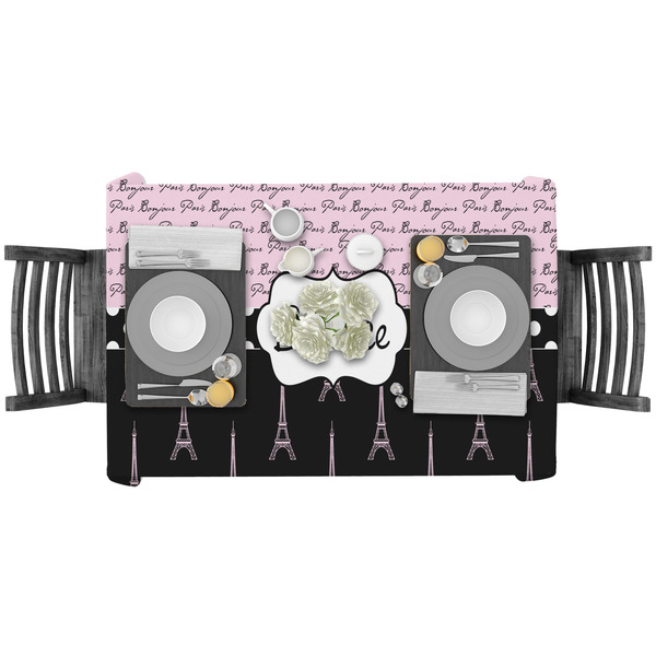 Paris Bonjour and Eiffel Tower Rectangular Tablecloths - LIFESTYLE