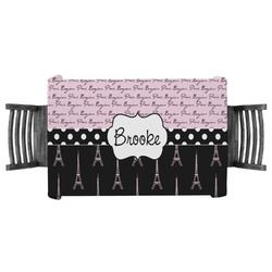 Paris Bonjour and Eiffel Tower Tablecloth - 58"x58" (Personalized)