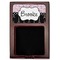 Paris Bonjour and Eiffel Tower Red Mahogany Sticky Note Holder - Flat